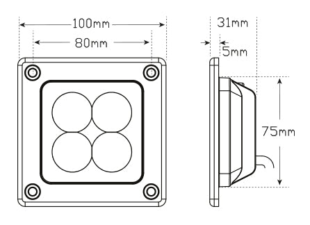 73120 Series Flood/Reverse Lamp