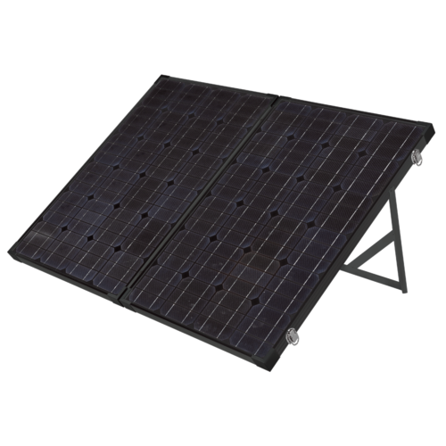 MONOCRYSTALLINE 12V 120W PORTABLE FOLDING SOLAR PANEL KIT