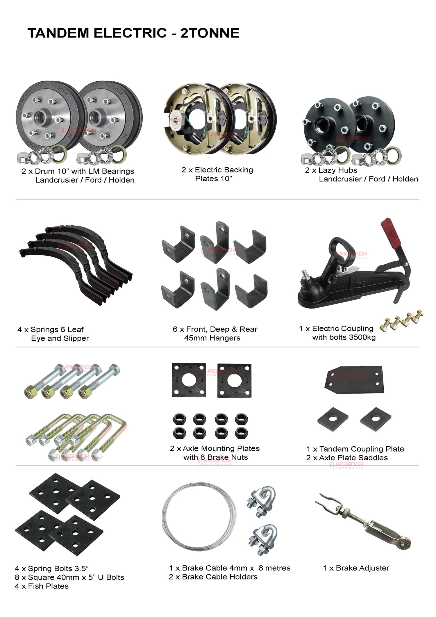 Tandem Electric Drum 2 Tonne Kit
