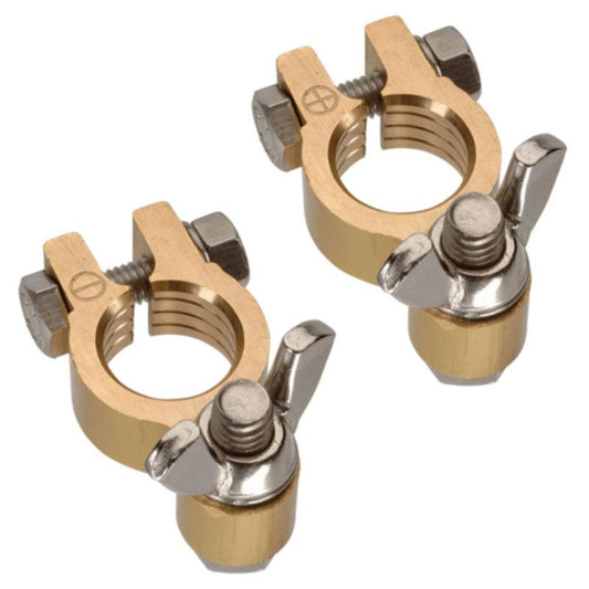 F/Brass Wingnut Term Bl