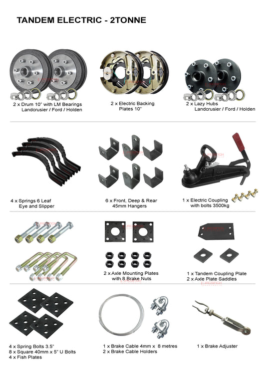 Tandem Electric Drum 2 Tonne Kit