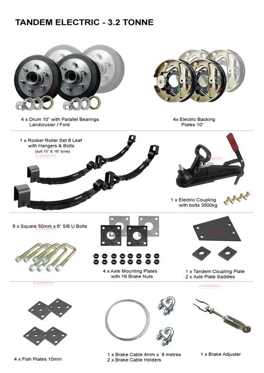 Tandem Electric Drum 3.2 Tonne Kit