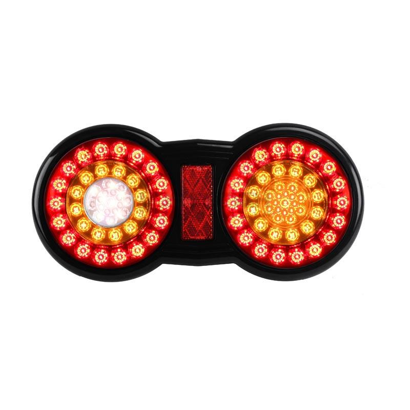 Tail Light Round Double Stop Tail Indicator Reverse