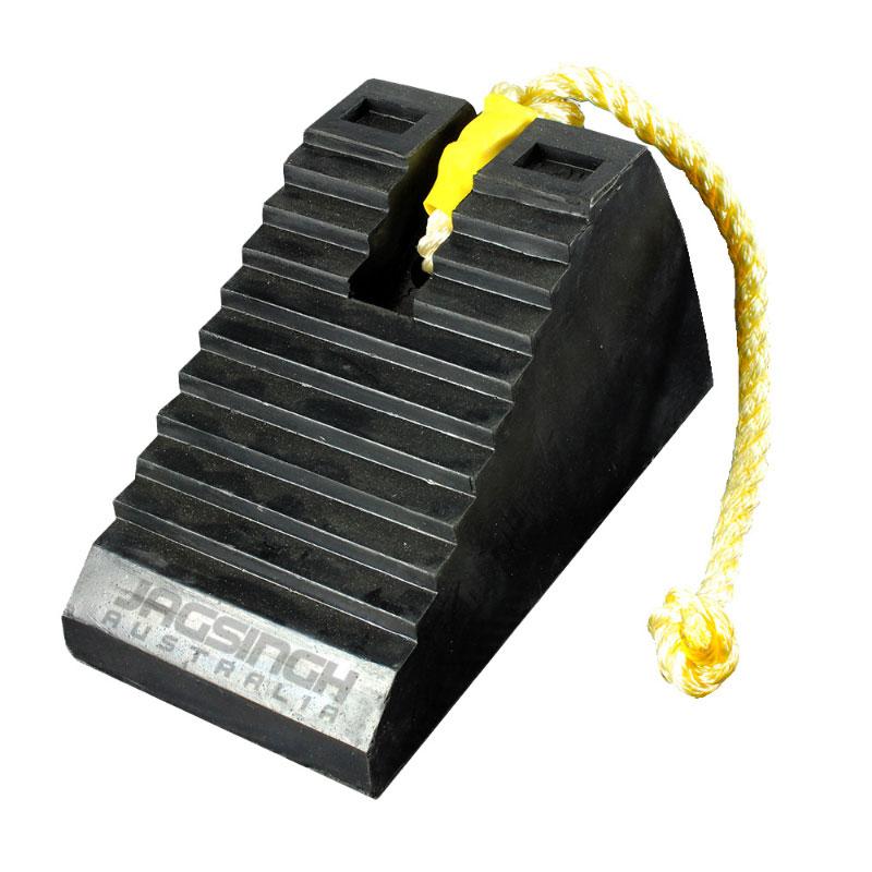Wheel Chock Rope Wheel Chock Rubber With Rope – Jagsingh Australia
